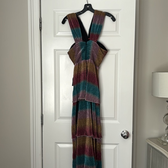 Saylor Metallic Halter Dress - Picture 5 of 5